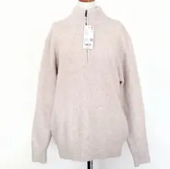新品未使用品 タグ付 UNIQLO ユニクロ スフレヤーン ハーフジップセーター