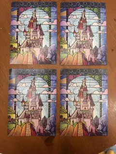 wdw 美女と野獣　ポストカード4枚