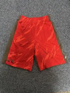 UNDER ARMOUR バスケットボールパンツ YXL 赤/茶色