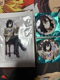 鬼滅　AGF2024 純喫茶　アクスタ　缶バッジ　伊黒小芭内