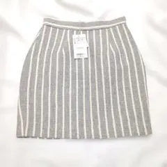 ⑬新品7000円　riennda　リエンダ　ミニスカート　レディースストライプM