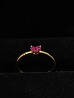 【STARJEWELRY 】ミステリアスハート K18 リング ルビー