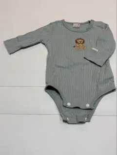 petit main ライオン刺繍ロンパース