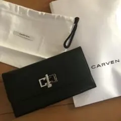 66%以上値引き！新品☆CARVEN長財布(取り外し可ストラップ付き)
