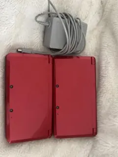 ニンテンドー3DS×2 レッド 本体 充電器付き どうぶつの森カセット×2付き