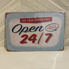 インテリアに❣️ブリキ看板 OPEN プレート 壁飾り 小物 アメカジ レトロ