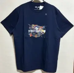 ユニクロ ストリートファイター Tシャツ ネイビー XLサイズ 未使用品