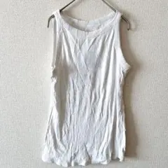 ナインウエスト エッセンシャル 【M】タンクトップ ホワイト 無地 シンプル