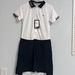 新品　トミーヒルフィガーゴルフ　ワンピース　ホワイト　ネイビー　Sサイズ