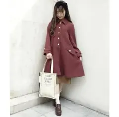 Fi.n.t ワインレッド ロングコート