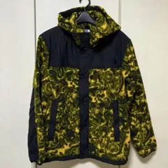 【美品】ノースフェイス フリース総柄　イエロー　ジャンパー