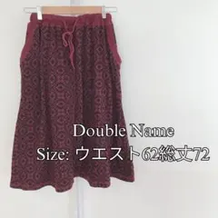 【美品】 Double Name レディース スカート フレア パープル系のサムネイル