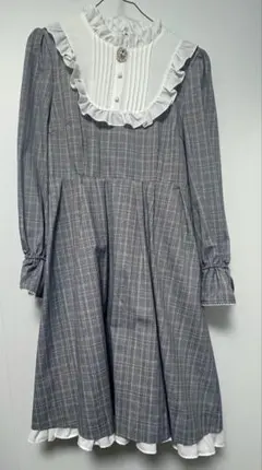 LODISPOTTO ロディスポット グレー チェック ワンピース 長袖