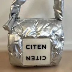 【ほぼ新品】CITEN シルバー　ショルダーバッグ