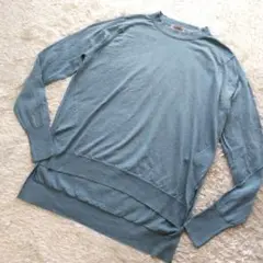 JOHN SMEDLEY ブルー 長袖ニット S/M