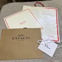 COACH Dior ショップ袋　ギフトボックス