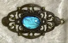 モルフォ蝶 特大サイズ ペンダント ブローチ アンティーク ヴィンテージ 調