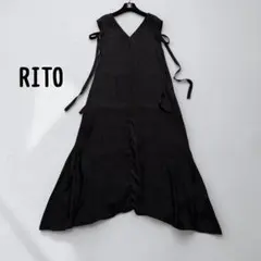 【美品】MEIMEIJ プリーツフリル ロングワンピース ブラック 38 美品】MEIMEIJ プリーツフリル ロングワンピース ブラック 38 - メルカリ