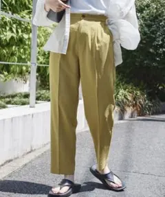 ⭐︎値下げ☆ チャオパニックティピー　美脚リネンテックテーパードパンツ