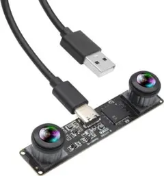 【新品】USB カメラ ELP 4MP 1080P 3D 180度 魚眼