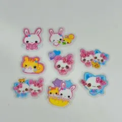 フワフワらびちゃん×まじかるみゅーちゃん　シール