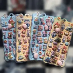 【新作】おしりシール ズートピア プニプニシール 立体シール 4シート