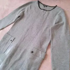 ジュンコシマダ　パート2 ワンピース　ニット　グレー　М