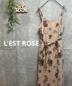 L'EST ROSE レストローズ キャミワンピース 花柄 長袖 レディース