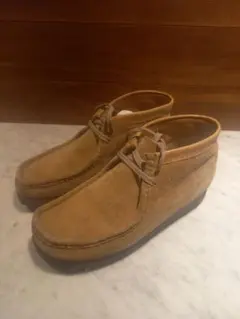 90s クラークスワラビー ベージュ スエードハイカットサイズ 7G .41