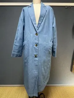 Urban Research ライトブルー チェスターコートのサムネイル