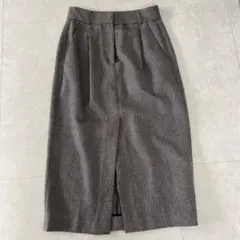 tibi ティビ　タイトスカート　2 グレー×ブラックのサムネイル