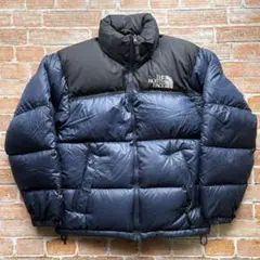 ノースフェイス ヌプシ メンズ ダウン ダウンジャケット XS 青 レディースM