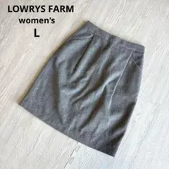 【ローリーズファーム】タイトスカート ウール混紡 ひざ丈 春夏 可愛い L 美品のサムネイル