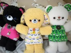 美品、レア】蓼科テディベア美術館 ぬいぐるみ 白黒クマ MION MINMI