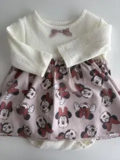 Disney baby ミニーマウス　ワンピース風ロンパース 70