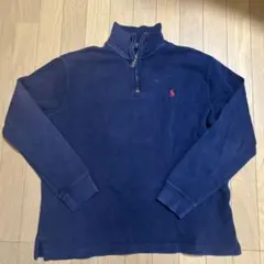 POLO ラルフローレン Ralph ハーフジップ ネイビー サイズM