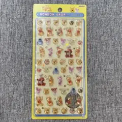 【正規品】ボンボンドロップシール ミニ　くまのプーさん　ぷーさん