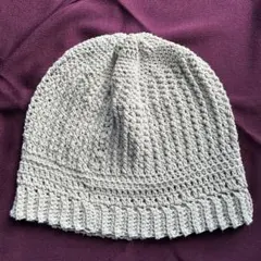 ニット帽　ハンドメイド　春夏