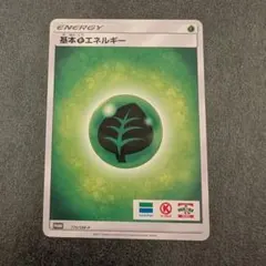 No.21 ポケモンカード　基本草エネルギー　プロモ