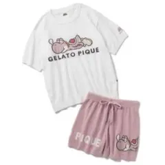 ジェラートピケ　ヨッシー　ジャガードプルオーバー　ショートパンツ　ピンク　マリオ