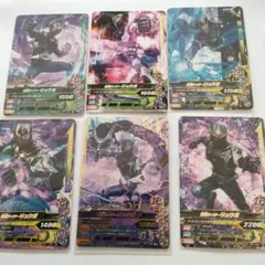 6枚　仮面ライダー龍騎　仮面ライダーリュウガ　カード　ガンバライジング