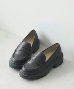 Oriental Traffic 厚底ローファー ブラック　36（23cm）