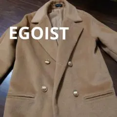 EGOIST　アウター　コート　暖かい　オシャレ　ブラウン