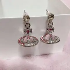ヴィヴィアンウエストウッド タイニーオーブピアス ピンク