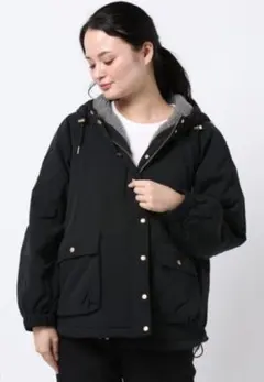 Samansa Mos2 blue 美品 ボアマウンテンパーカー 24時間配送