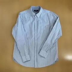 BEAMS HEART チェック柄 ボタンダウンシャツ M