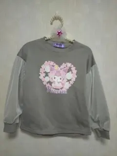 新品Kuromi 桜プリント トレーナー 130