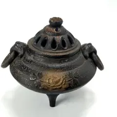 銅器 香炉 大明宣徳両耳蓮葉蓮香炉 供養炉 挿し香炉 工芸品 置物 銅 蓮の型 香炉 工芸品 蓮華香炉 宣徳炉 香道具 置物 小物入れ - メルカリ