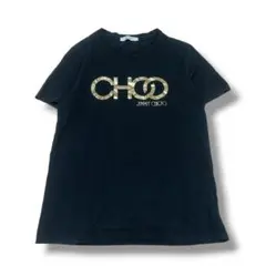 JIMMY CHOO ジミーチュウ ロゴ Tシャツ 黒 金 ブラック ゴールドのサムネイル
