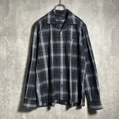 ●【美品】アーバンリサーチ，オンブレ，開襟，長袖シャツ，シャドーチェック